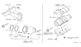 Diagram for 2004 Nissan Pathfinder Catalytic Converter - B08A1-5W500