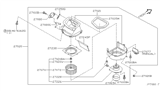 Diagram for Nissan Pathfinder Blower Motor - 27200-5W500