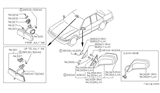 Diagram for Nissan Stanza Car Mirror - 96321-01E00
