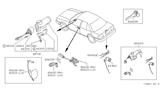Diagram for Nissan Stanza Ignition Lock Cylinder - 48700-D4585