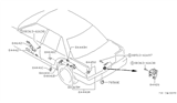 Diagram for Nissan Stanza Fuel Door Release Cable - 84650-D4500