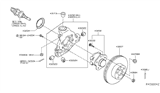 Diagram for Nissan Murano Spindle Nut - 40262-2Y00A