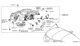 Diagram for Nissan Pathfinder Headlight Bulb - 26272-8991A