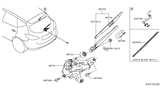 Diagram for Nissan Murano Wiper Blade - 28790-5AA0A