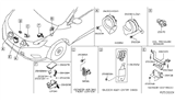 Diagram for Nissan Air Bag Sensor - 98581-5NA8A