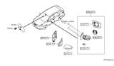 Diagram for Nissan Pathfinder Car Mirror - 96365-4BA1A