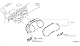 Diagram for Nissan Tachometer - 24810-5AA2A