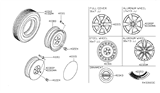 Diagram for Nissan Altima Spare Wheel - 40300-JA007
