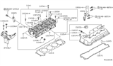 Diagram for Nissan Murano Cylinder Head - 11040-JA10A
