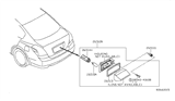 Diagram for Nissan Pathfinder Light Socket - 26251-AG000