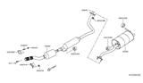 Diagram for Nissan Exhaust Hanger - 20651-5RA3A