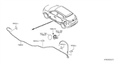 Diagram for Nissan Kicks Fuel Door Release Cable - 78822-5RB0A