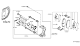 Diagram for Nissan Kicks Brake Caliper - 41001-5RB0A