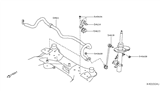 Diagram for Nissan Versa Sway Bar Link - 54618-5RB0A