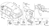 Diagram for Nissan Mirror Switch - 25570-5RA0A