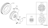 Diagram for Nissan Kicks Spare Wheel - 40300-5RL3E