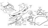 Diagram for Nissan GT-R Wheelhouse - 65278-JF10A