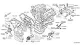 Diagram for Nissan 350Z Water Pump Gasket - 21049-JK20B