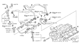 Diagram for 2010 Nissan Murano Fuel Injector O-Ring - 16618-EA000