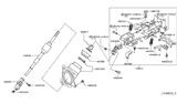 Diagram for Nissan GT-R Steering Column Cover - 48950-JF10A