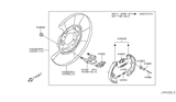 Diagram for Nissan Brake Shoe Set - D4060-CA01A