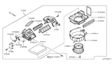 Diagram for Nissan GT-R Blower Motor - 27225-JK61A