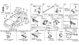 Diagram for Nissan Murano TPMS Sensor - 40700-1AA0B