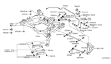 Diagram for Nissan Radius Arm - 55110-JF00B