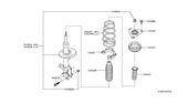 Diagram for Nissan Altima Coil Spring Insulator - 54035-4BA0A
