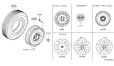 Diagram for Nissan Spare Wheel - 40300-4BA0B
