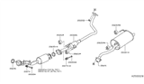 Diagram for Nissan Tail Pipe - 20100-3AN6A