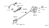 Diagram for Nissan Versa Door Latch Assembly - 82501-3BA1A