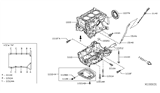 Diagram for Nissan Versa Note Drain Plug - 11128-AM60A