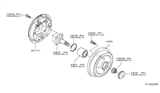 Diagram for Nissan Versa Spindle Nut - 43262-1HA1A