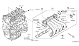 Diagram for Nissan Versa Note Intake Manifold - 14001-1HK0A