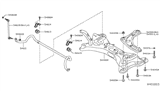 Diagram for Nissan Versa Note Sway Bar Kit - 54611-3WC0A