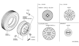 Diagram for Nissan Versa Spare Wheel - 40300-9KC1A