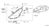 Diagram for Nissan Pathfinder Headlight Bulb - 26717-9B917