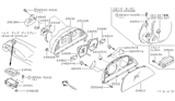 Diagram for Nissan Stanza Tachometer - 24820-2B500