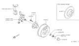Diagram for Nissan Stanza Wheel Stud - 43222-50J06