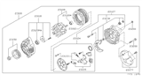 Diagram for Nissan Hardbody Pickup (D21U) Alternator Pulley - 23150-0S300