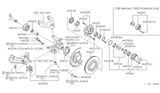 Diagram for Nissan Hardbody Pickup (D21U) Wheel Bearing - 40588-88G00