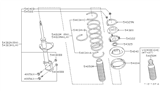 Diagram for Nissan Maxima Shock And Strut Mount - 54320-40U02