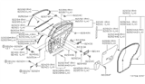 Diagram for Nissan Body Mount Hole Plug - 80874-10Y00