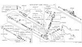 Diagram for Nissan Maxima Steering Gear Box - 49311-40U00