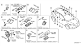 Diagram for Nissan Mirror Switch - 25570-3VA1A