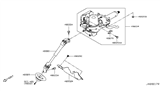 Diagram for Nissan Rogue Steering Column Cover - 48950-4BA0B