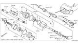 Diagram for Nissan Rogue Sport Axle Shaft - 39100-4BB0B