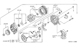 Diagram for Nissan 200SX Alternator Pulley - 23150-0M002