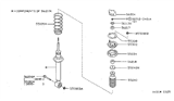 Diagram for 1995 Nissan Sentra Coil Spring Insulator - 55034-4B000